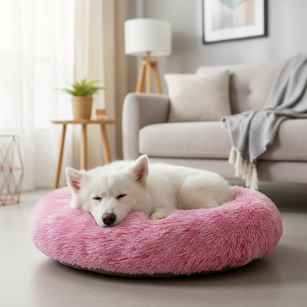 Panier Peluche Chaud pour Animaux – Confort Premium Hiver