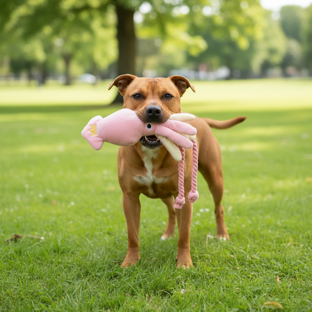 Jouet Interactif pour Chien – Peluche Poulpe et Mastication