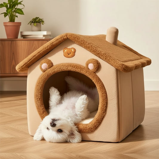 Maison Pliable pour Animaux – Lit & Grotte Douillette
