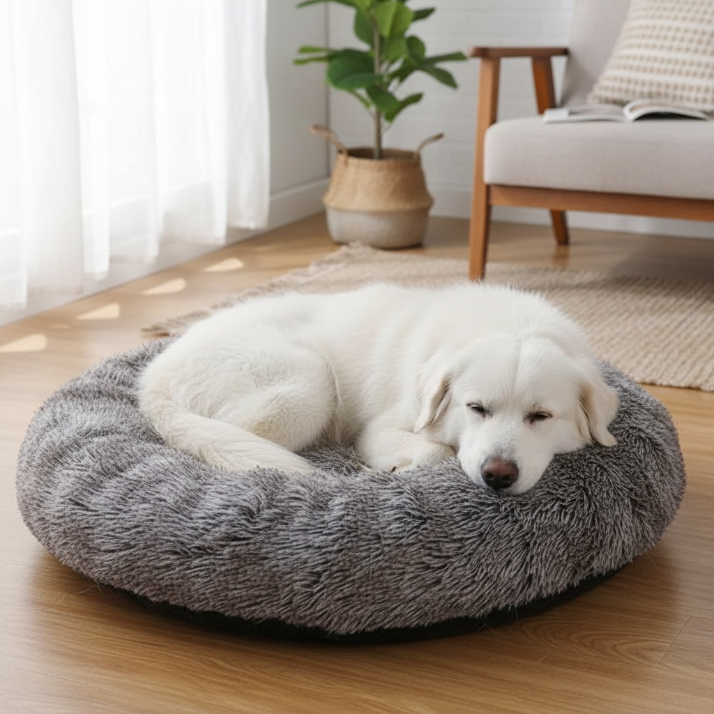 Panier Peluche Chaud pour Animaux – Confort Premium Hiver