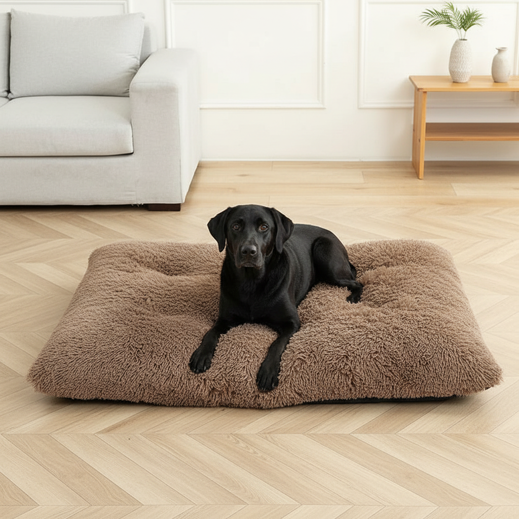 Lit en Peluche Ultra Doux pour Chien et Chat – Panier Confort & Sommeil Réparateur