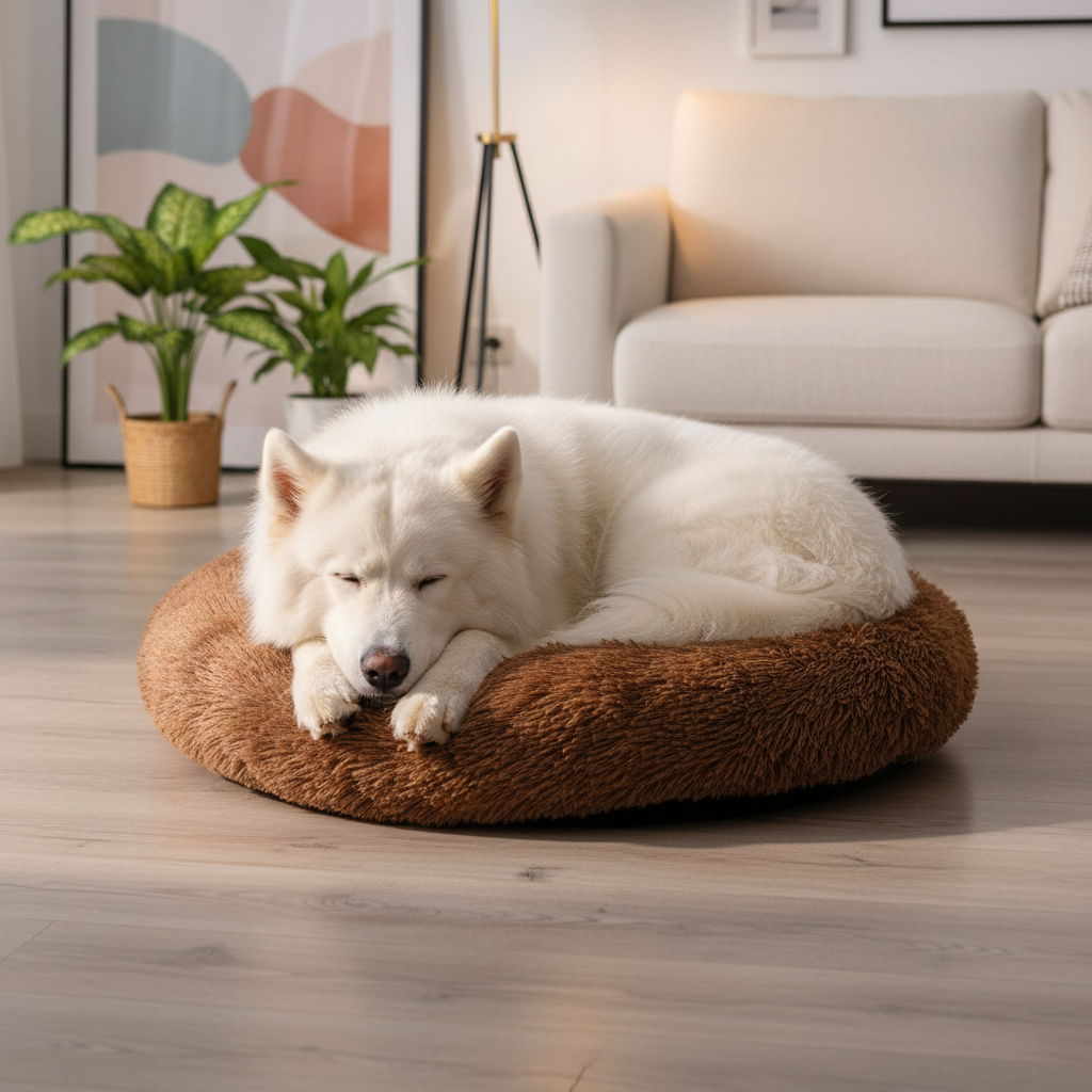 Panier Peluche Chaud pour Animaux – Confort Premium Hiver