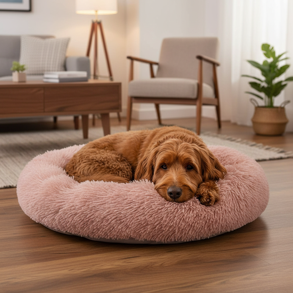 Panier Peluche Chaud pour Animaux – Confort Premium Hiver