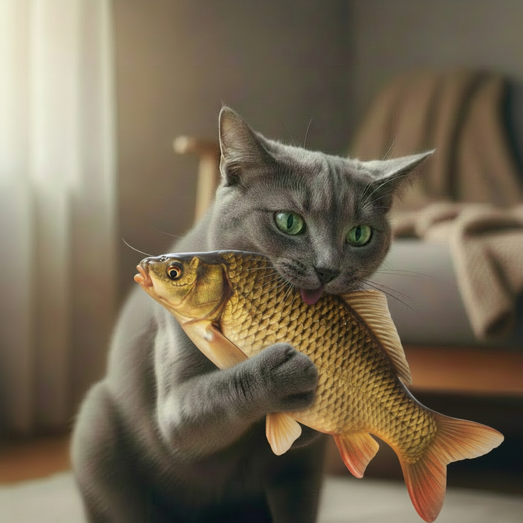 Jouet Interactif Poisson pour Chat