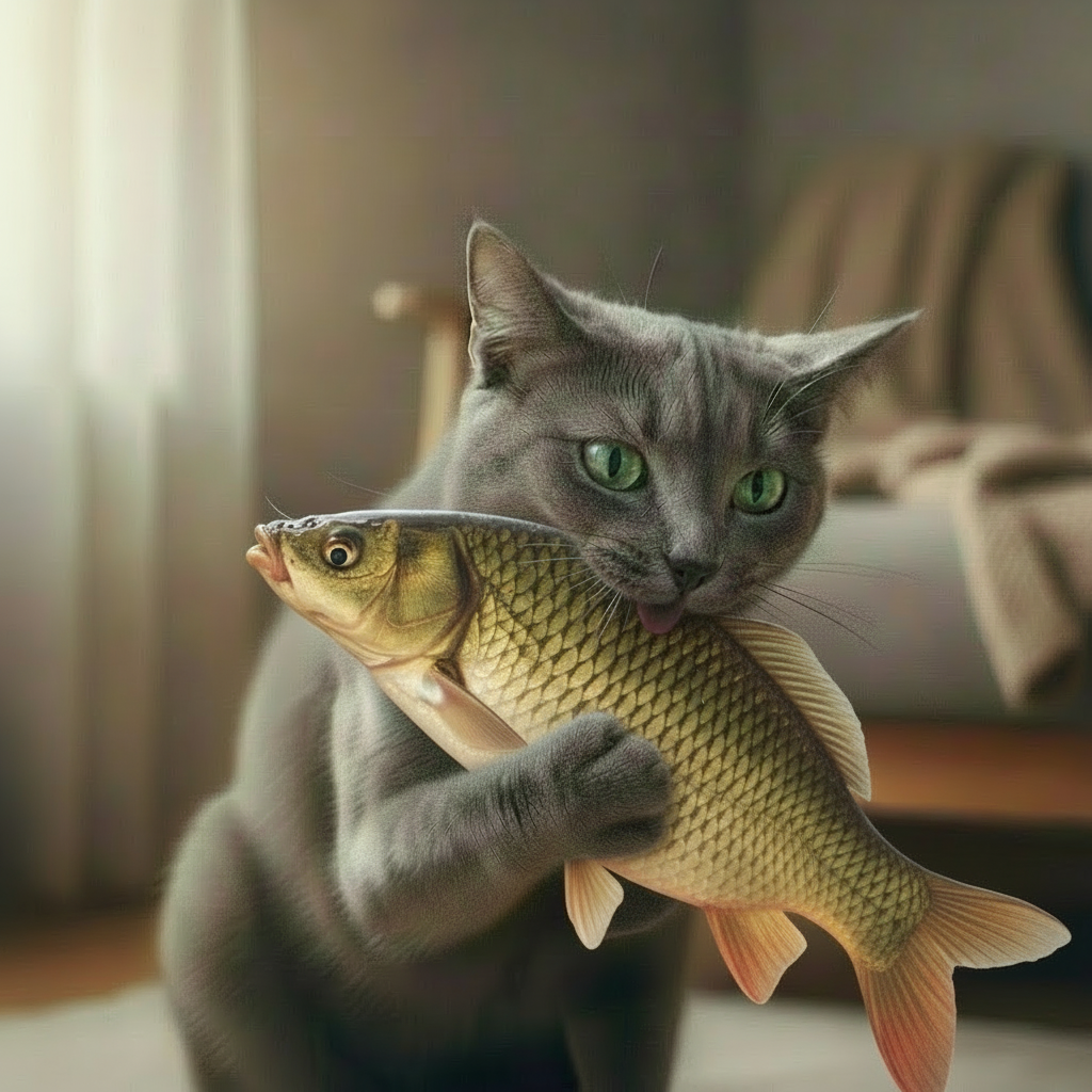 Jouet Interactif Poisson pour Chat