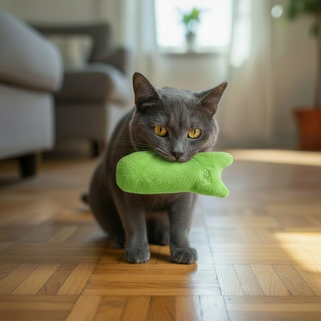 Peluches à Mâcher pour Chats – Anti-Stress et Herbe à Chat