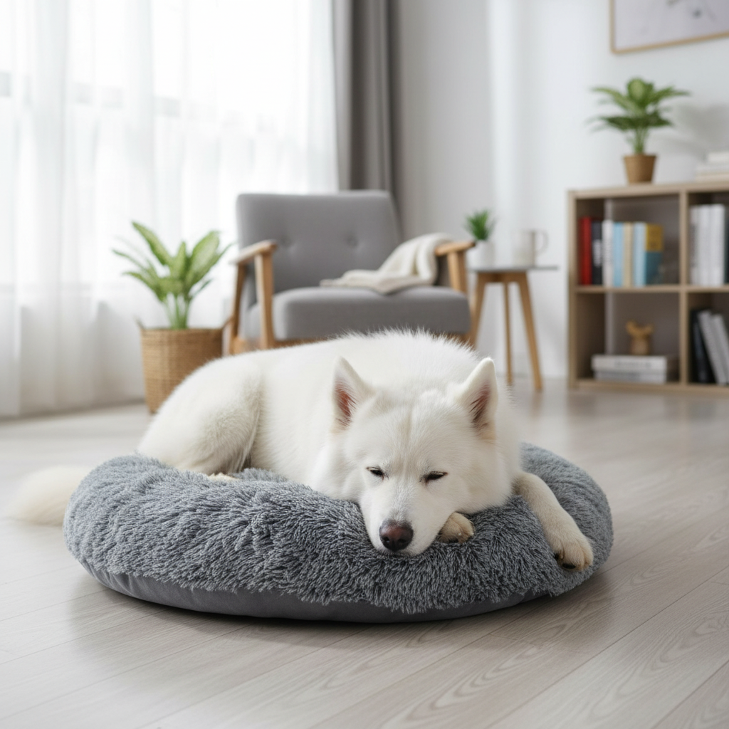 Panier Peluche Chaud pour Animaux – Confort Premium Hiver