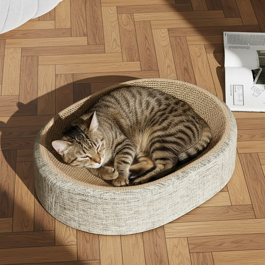 Lit Ovale en Sisal pour Chat