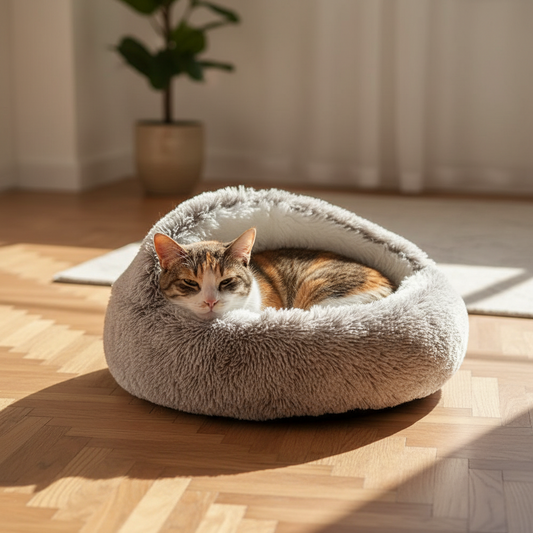 Lit Douillet en Peluche pour Chat